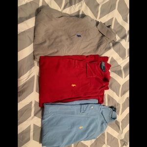 Lot 3 three men’s large polo shirts